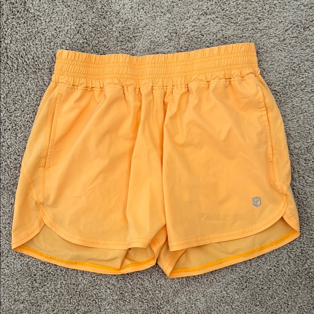 Women's Orange Athletic Shorts Born Primitive